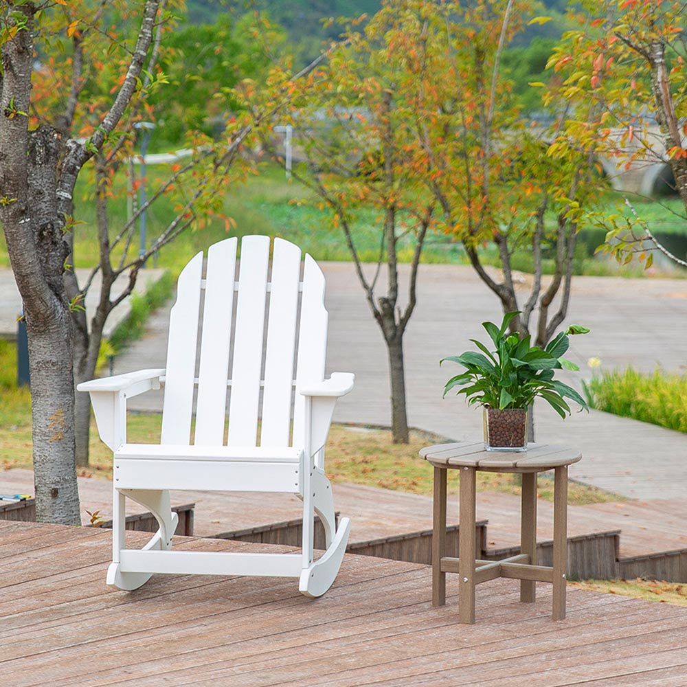 Sady ADS207 Adirondack Houpací křeslo Patio Garden Nastavitelný design HDPE materiál